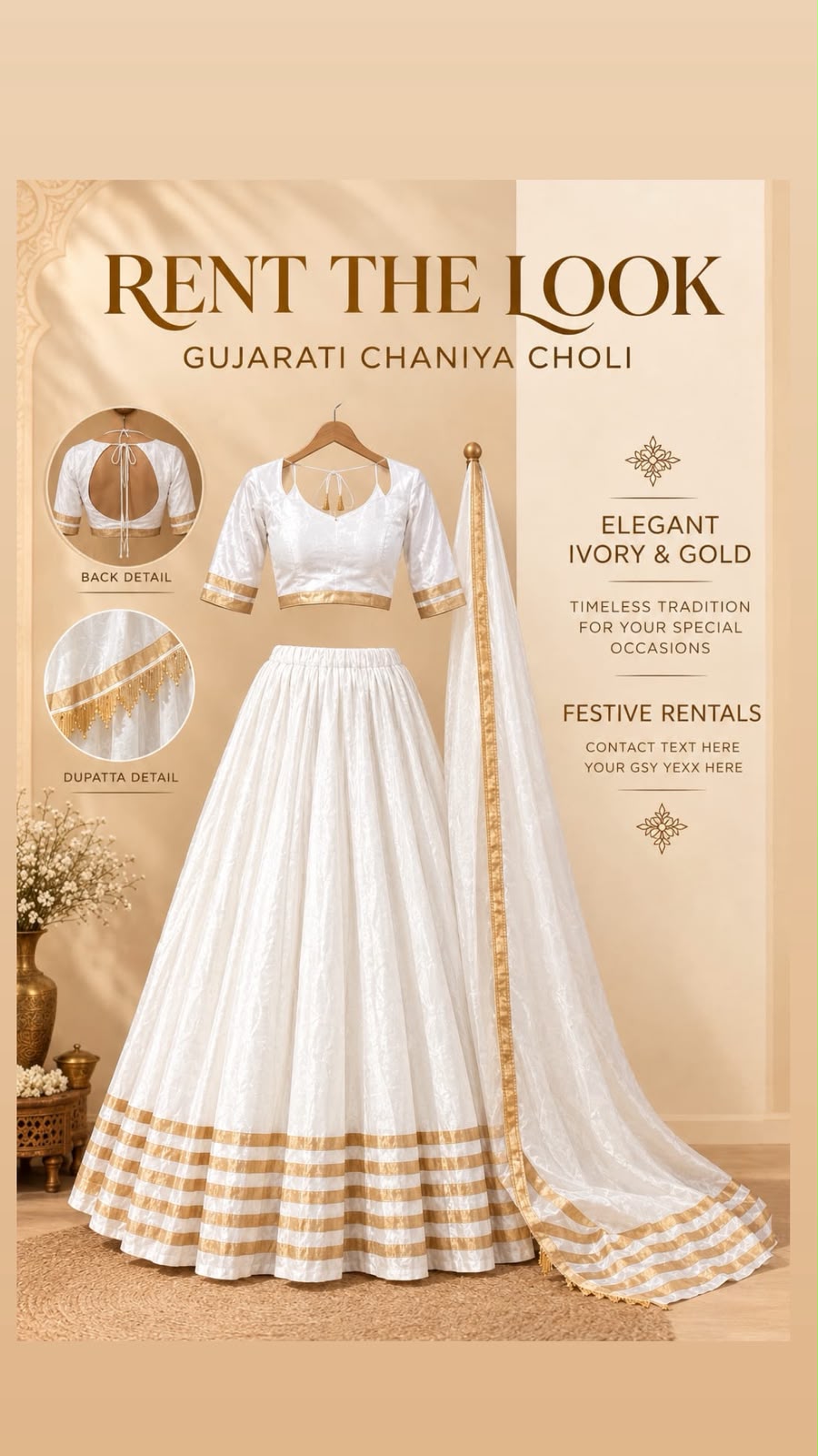 Sample 13, traditional Gujarati Chaniya Choli from Rent The Look